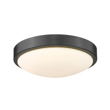 Golden 9128-FM10 BLK-OP - Golden Lighting Gabi Integrated LED 10in Flush Mount in Matte Black